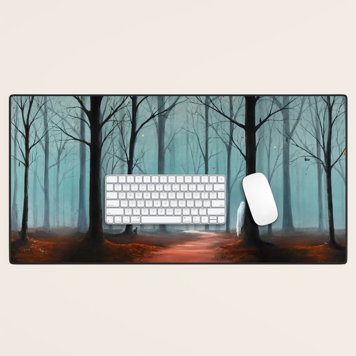 Halloween Forest Scene 2023 Desk Mat Gallery Image 1