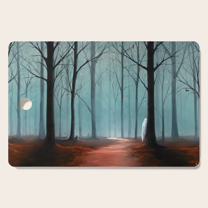 Halloween Forest Scene 2023 Cutting Board Gallery Image 1