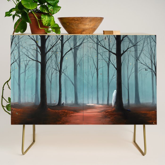 Halloween Forest Scene 2023 Credenza Gallery Image 1