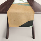 Abstract Art Tropical Leaves 4 Table Runner Gallery Image 1
