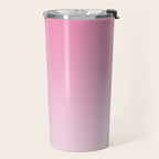 Dreamy Pink Ombre Gradient Travel Mug Gallery Image 2