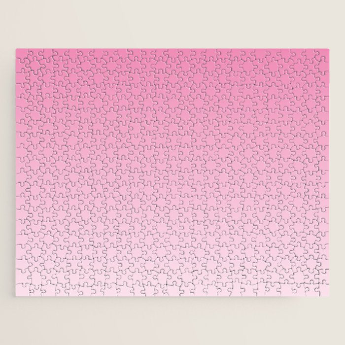 Dreamy Pink Ombre Gradient Jigsaw Puzzle Gallery Image 1