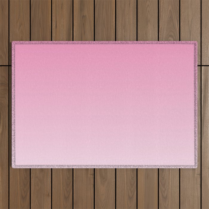 Dreamy Pink Ombre Gradient Outdoor Rug Gallery Image 1