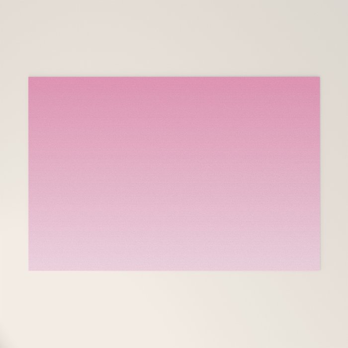 Dreamy Pink Ombre Gradient Welcome Mat Gallery Image 1
