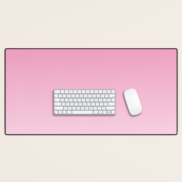 Dreamy Pink Ombre Gradient Desk Mat Gallery Image 1