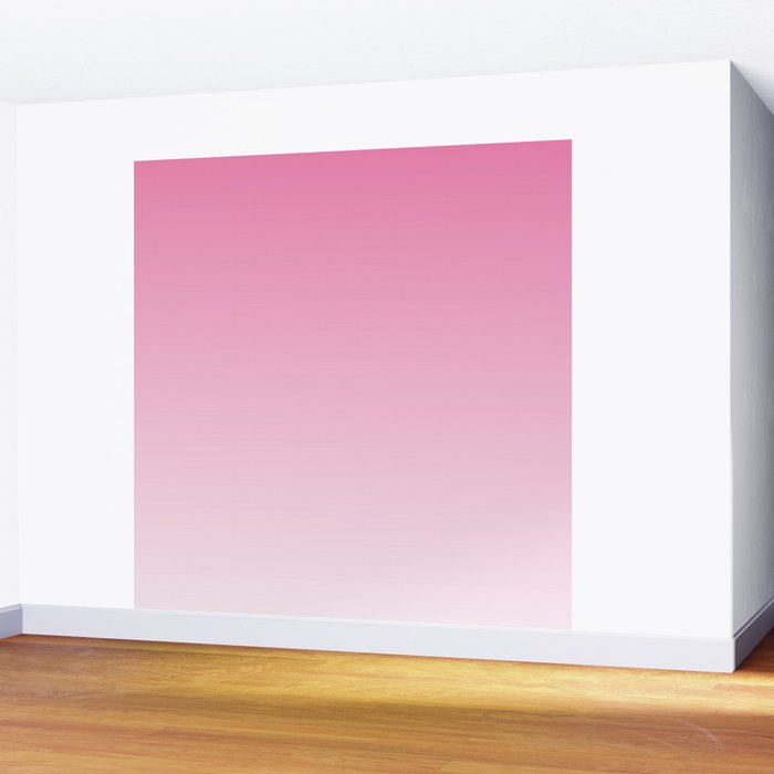 Dreamy Pink Ombre Gradient Wall Mural Gallery Image 2