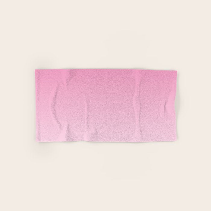 Dreamy Pink Ombre Gradient Bath Towel Gallery Image 1