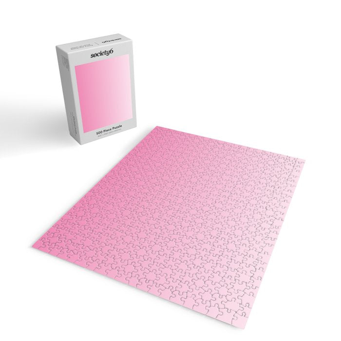 Dreamy Pink Ombre Gradient Jigsaw Puzzle Gallery Image 2
