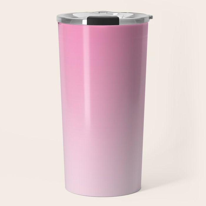 Dreamy Pink Ombre Gradient Travel Mug Gallery Image 1