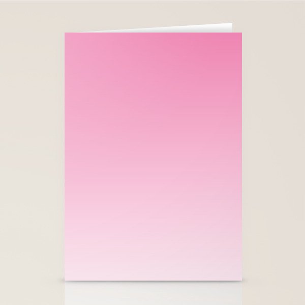 Dreamy Pink Ombre Gradient Stationery Card Gallery Image 2