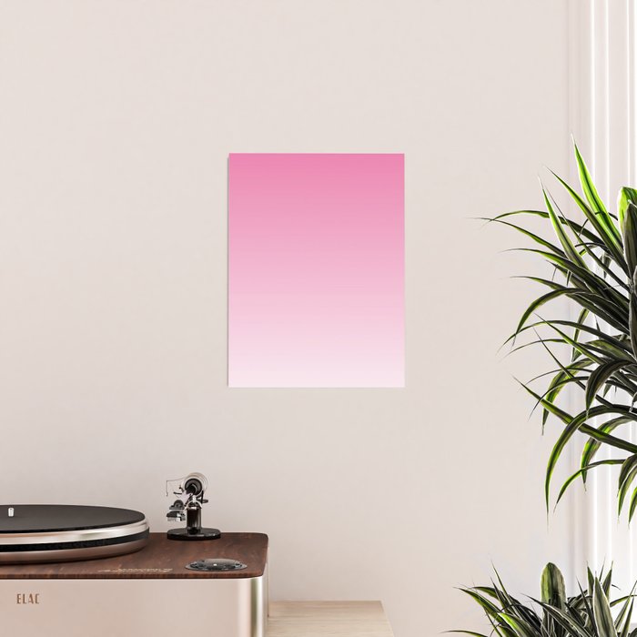 Dreamy Pink Ombre Gradient Poster Gallery Image 2