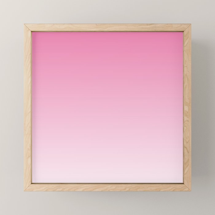 Dreamy Pink Ombre Gradient Mini Art Print Gallery Image 1