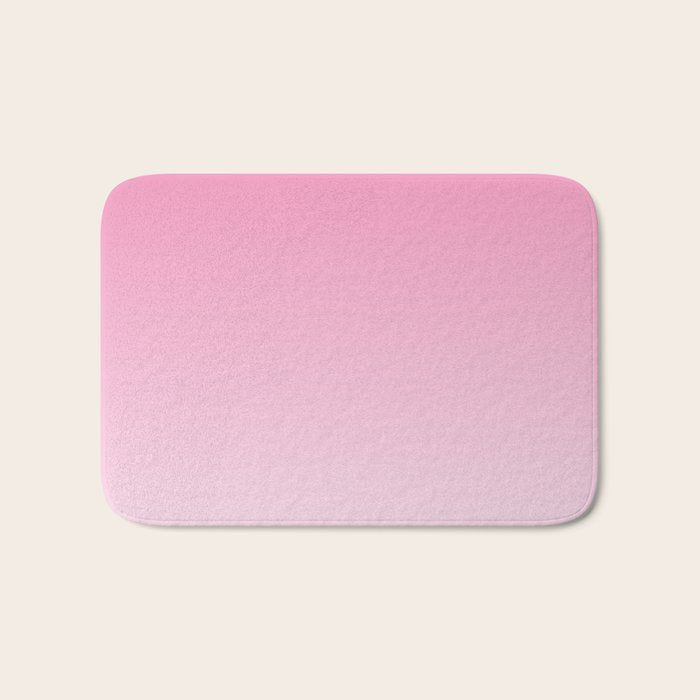Dreamy Pink Ombre Gradient Bath Mat Gallery Image 1