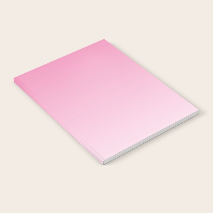 Dreamy Pink Ombre Gradient Notebook Gallery Image 1