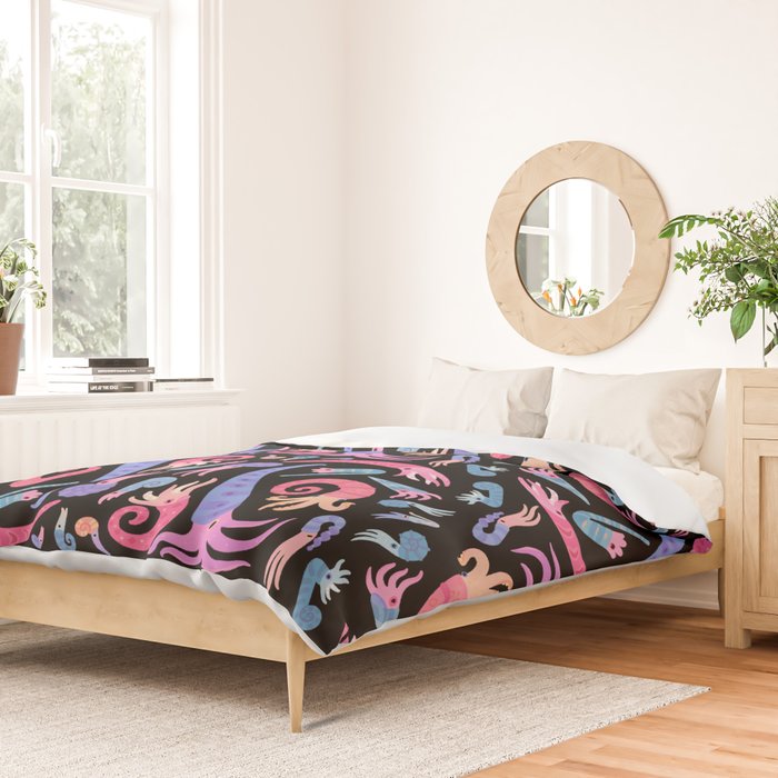 Ancient cephalopods Duvet Cover Gallery Image 2