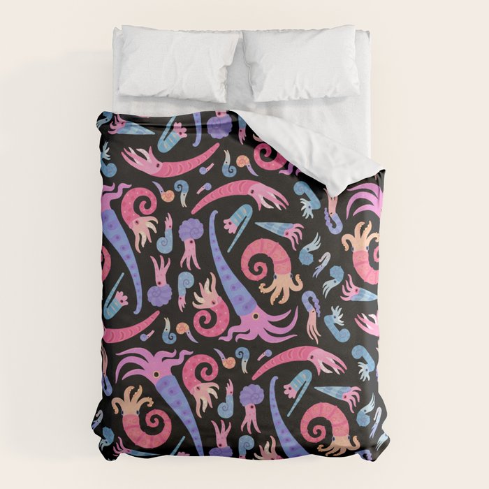 Ancient cephalopods Duvet Cover Gallery Image 6