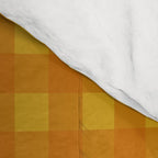 Gingham Check Pattern in Mustard Orange Yellow Comforter Gallery Image 4