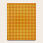 Gingham Check Pattern in Mustard Orange Yellow Notebook Gallery Image 4
