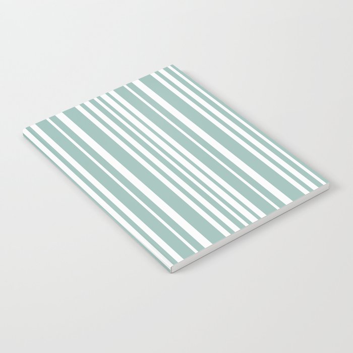 Classic Stripes XXXVII - Sage Green Notebook Gallery Image 2