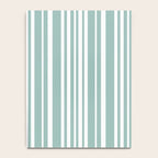 Classic Stripes XXXVII - Sage Green Notebook Gallery Image 4