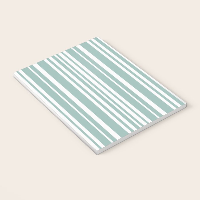Classic Stripes XXXVII - Sage Green Notebook Gallery Image 3