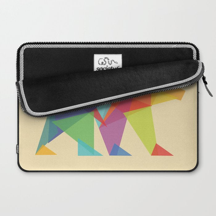 Fractal Geometric bear Laptop Sleeve Gallery Image 2