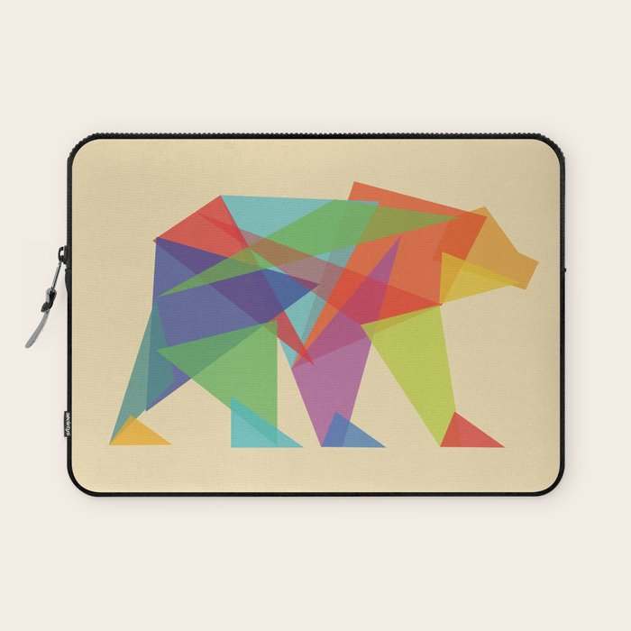 Fractal Geometric bear Laptop Sleeve Gallery Image 1