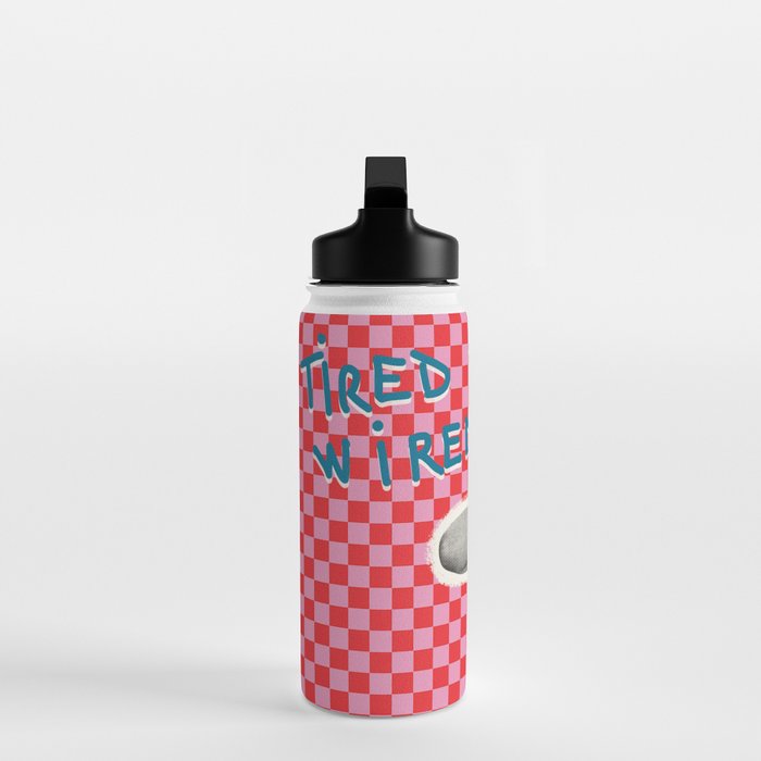 Tired but wired Water Bottle Gallery Image 3