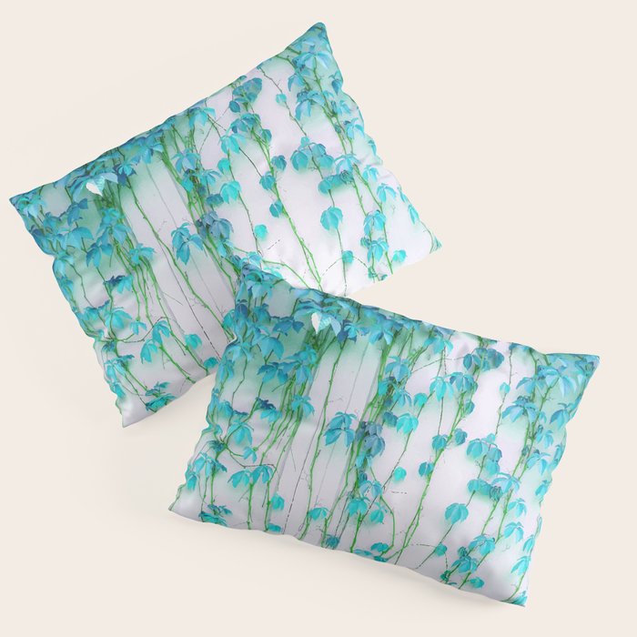 Average Absence, Botanical Minimal Nature Creepers Plants, Tropical Watercolor Bohemian Painting Pillow Sham Gallery Image 3