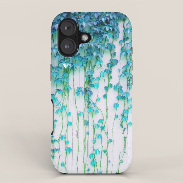 Average Absence, Botanical Minimal Nature Creepers Plants, Tropical Watercolor Bohemian Painting iPhone Case Gallery Image 1