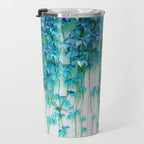 Average Absence, Botanical Minimal Nature Creepers Plants, Tropical Watercolor Bohemian Painting Travel Mug Gallery Image 3