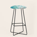 Average Absence, Botanical Minimal Nature Creepers Plants, Tropical Watercolor Bohemian Painting Stool Gallery Image 1