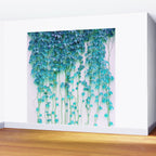 Average Absence, Botanical Minimal Nature Creepers Plants, Tropical Watercolor Bohemian Painting Wall Mural Gallery Image 2
