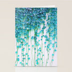 Average Absence, Botanical Minimal Nature Creepers Plants, Tropical Watercolor Bohemian Painting Stationery Card Gallery Image 2