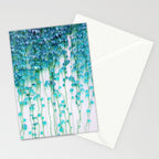 Average Absence, Botanical Minimal Nature Creepers Plants, Tropical Watercolor Bohemian Painting Stationery Card Gallery Image 2