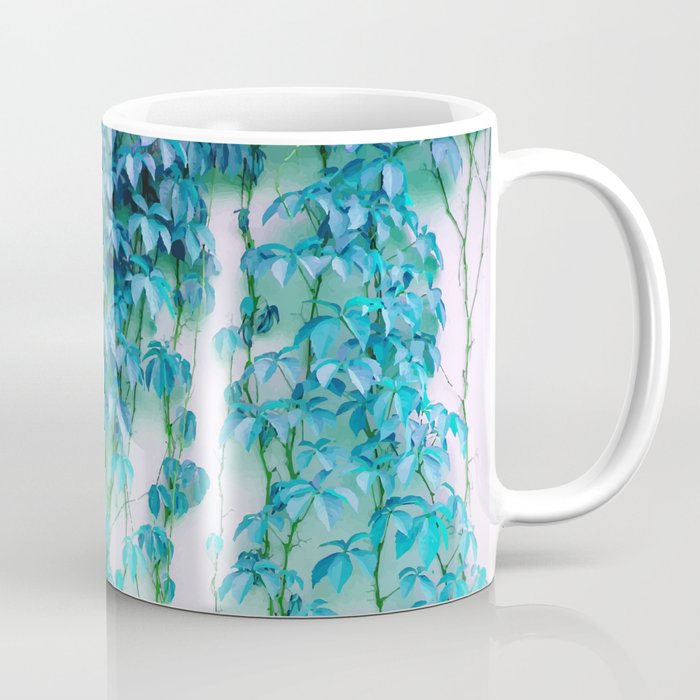 Average Absence, Botanical Minimal Nature Creepers Plants, Tropical Watercolor Bohemian Painting Coffee Mug Gallery Image 1