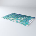 Average Absence, Botanical Minimal Nature Creepers Plants, Tropical Watercolor Bohemian Painting Rug Gallery Image 3