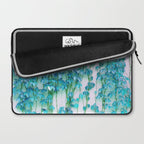Average Absence, Botanical Minimal Nature Creepers Plants, Tropical Watercolor Bohemian Painting Laptop Sleeve Gallery Image 2
