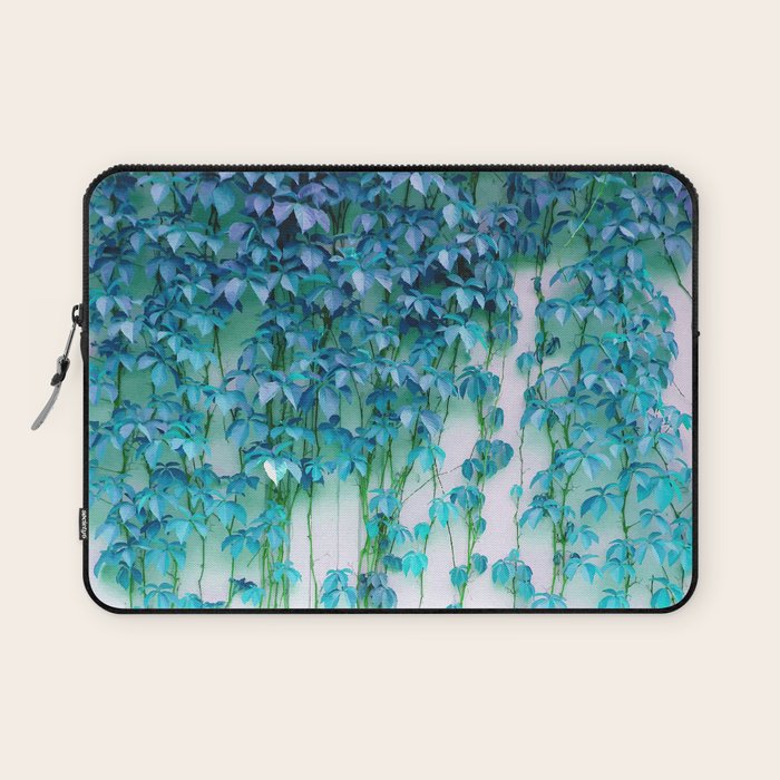 Average Absence, Botanical Minimal Nature Creepers Plants, Tropical Watercolor Bohemian Painting Laptop Sleeve Gallery Image 1