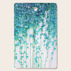 Average Absence, Botanical Minimal Nature Creepers Plants, Tropical Watercolor Bohemian Painting Cutting Board Gallery Image 1