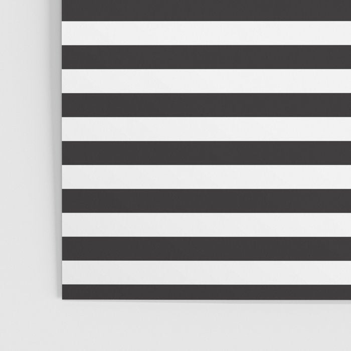 Hot Pink Magenta and Black and White Stripe Poster Gallery Image 3