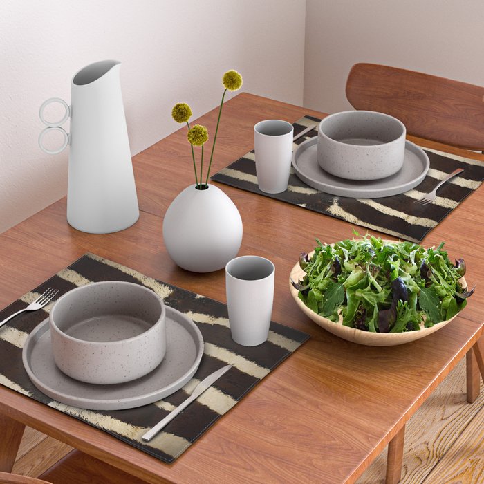Zebra #decor #society6 #buyart Placemat Gallery Image 2