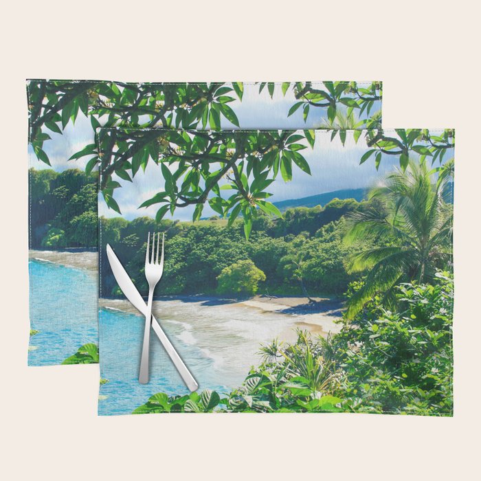 Hamoa Beach Hana Maui Hawaii Placemat Gallery Image 1