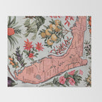 Vintage Map of Florida (1917) Throw Blanket Gallery Image 2