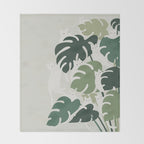 Cat and Plant 47 Throw Blanket Gallery Image 2