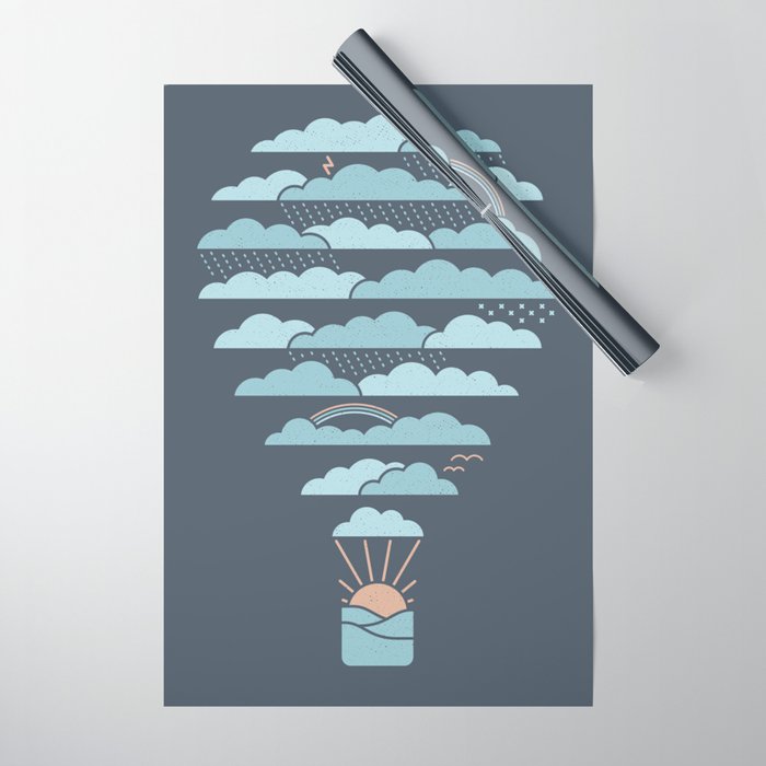 Weather Balloon Wrapping Paper Gallery Image 1