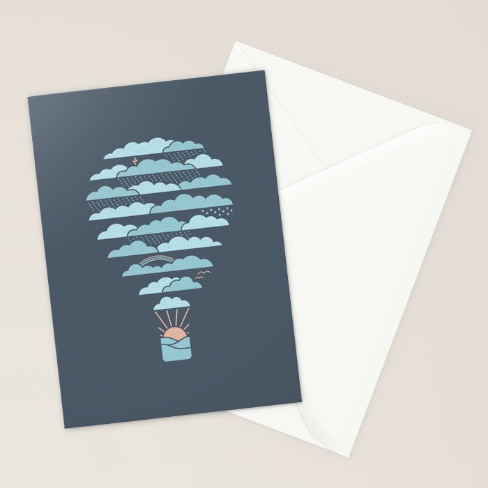 Weather Balloon Stationery Card Gallery Image 2