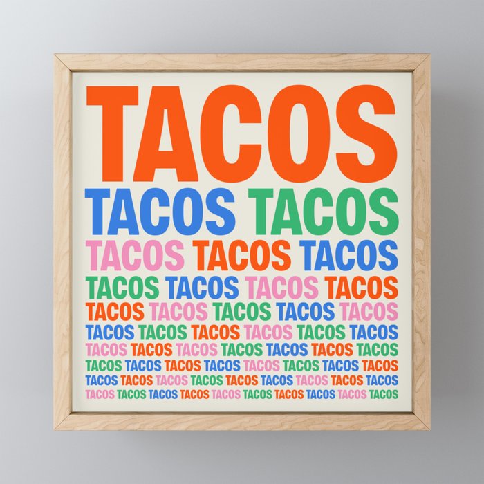 253 Tacos Mini Art Print Gallery Image 1