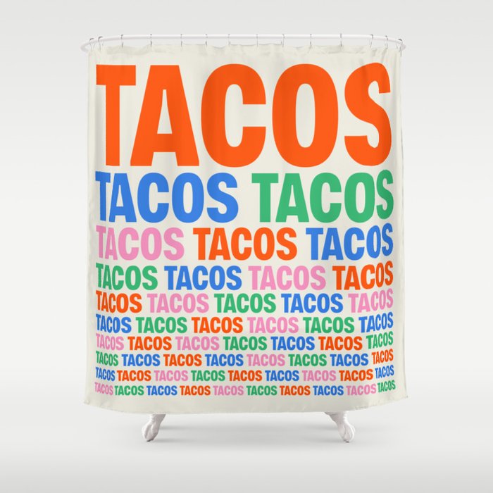 253 Tacos Shower Curtain Gallery Image 1