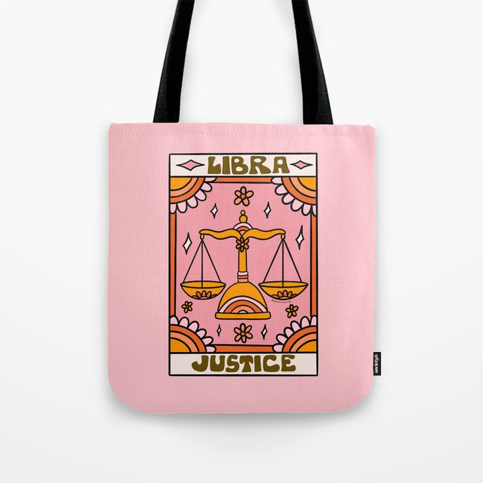 Libra Tarot Card Tote Bag Gallery Image 1
